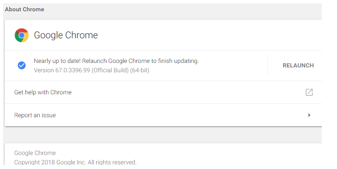 Relaunch Google Chrome